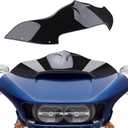 7 inch Windscreen Motorcycle Bat-Style Wave Windshield Fit for Harley Touring Road Glide 2015-2023