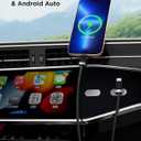 3 x Magtame USB C to USB C Cable, 3.3FT StayCable with Anti-Drop Magnetic Holder, Braid 60W Type C Fast Charging Cord for Bedside/Car, Compatible with iPhone 17/16, Laptop