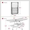 Clothes Drying Rack, Foldable 2-Level with 70" Adjustable Wings, X-Large