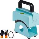 Happybuy Hat Press Machine, Mini Heat Press for Caps with Integrated Control Panel, 5.9x3.15 inch Curved Heating Plate, Safety Base & Glove, Automatic Shut-Off, Green