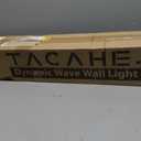 TACAHE Dynamic Wave Wall Light - Flowing Water Visual - RGB + 6000K Solid Color - Light Effects & Music Sync - APP & Remote Control - Indoor Enhance Ambient Lamp - 30W - 39 Inch - 1 Pack