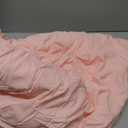 Litanika Pink Comforter Set Queen Size, 3 Pieces Lightweight Soft Fluffy Solid Bedding Set, All Season Bed Set (90x90In Comforter & 2 Pillowcases)