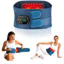 Red Light Therapy Belt for Back & Waist, 660nm 850nm Wearable Red Light Belt with Heat & Vibration, Rechargeable 5000mAh Cordless Heating Pad, 46 LEDs