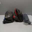 QPAU Snow Tube with Premium Canvas Cover for Kids and Adults, 48'' Inflatable Heavy Duty Snow Tube Made by Thickened Bottom, Sled Winter Outdoor Fun Toys for Children Boys Girls 2Pc