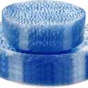 Rubtlamp 60Pcs Plastic Blue Plates, Heavy Duty Disposable Plates, Blue Hammered Party Plate Include 30 Dinner Plate, 30 Dessert Platos, Fancy Disposable Platos For Party Mother‘s Day