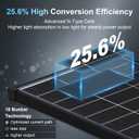 400 Watt Solar Panel, 12V 2PCS 200 Watt Solar Panels, 25.6% High-Efficiency
