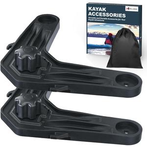 Kayak V Bracket, Fishing Kayak Accessories for Kayak Paddle Holder Cup Holder Multifunctional Kayak Rail Mount Accessories Release Your Hands While Fishing, 2Pack
