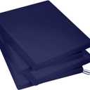 Outdoor Chair Cushions for Patio Furniture, 18.5X16X2 Patio Chair Cushions Set of 4, Waterproof Square Outdoor Seat Cushions with Non-Slip Bottom & Ties, Fade Resistant Chair Pads, Navy