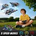 4DRC RC Planes Remote Control Airplanes for Kids, Foam Remote Control Planes for Kids Adults Beginners, Remote Control Helicopter Fighter Jet Drones for Kids Adults, 360 Flip Easy to Fly