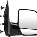 ECCPP Folding Manual Side View Mirrors Right Passenger Side Tow Mirror Replacement fit for 2002 2003 2004 2005 2006 2007 2008 For Ford E150 E250 E350 E450 E550 Econoline Van (Passenger Side (RH))