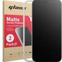 2 Pack Matte Screen Protector for iPhone 17 Pro Max 6.9inch 2025 Tempered Glass+2P Camera Lens, Scratch Resistance Military Grade, Anti Glare & Anti Fingerprint, No Bubbles, Smooth as Silk, Easy Installation Frame