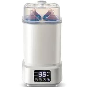 Baby Bottle Steamer and Dryer: 8 in 1 Compact Electric Steam  Portable for Travel and Home Use  for Baby Bottles Pacifiers Breast Pump Parts and Other Newborn Essentials BPA Free Auto Shut Off