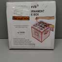 Sattiyrch Plastic Christmas Ornament Storage Box with Trays,Customizable Dividers,Dust-Proof Durable Ornament Organizer Holder,Christmas Storage Containers,Holds 64 x 3 inch Ornaments