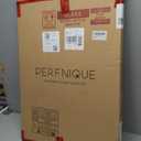 PERFNIQUE Irregular Wall Mirror Asymmetrical Mirror, 27''x19'' Black Mirror for Bathroom Bedroom Living Room Entryway, Decorative Modern Wall Decor, Wall Mounted Mirror (Black, 27''x19'')