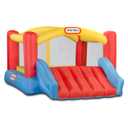 Little Tikes Jump 'n Slide Bouncer - Inflatable Jumper Bounce House Plus Heavy Duty Blower With GFCI, Stakes, Repair Patches, And Storage Bag 106.2 Inch x 137.7 Inch x 65.7 Inch Ages 3-8 Years