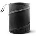TurtleWax All Car Trash Can, 3.3 Gallon Pop-Up Garbage Bin, Waterproof, Loop for Hanging, Velcro Base, Washable, Metal Frame, Portable Collapsible Design for Easy Storage, 12” Inch High x 9” Inch Wide