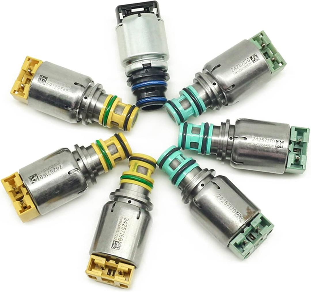 6T45E 6T40 Transmission Solenoids Kits Compatible with Chevrolet Buick GMC(Pack of 7)