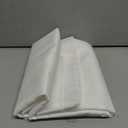 N&Y HOME Fabric Shower Curtain Liner Solid White with Magnets, Hotel Quality, Machine Washable (72"W x 72"L (Pack of 1))