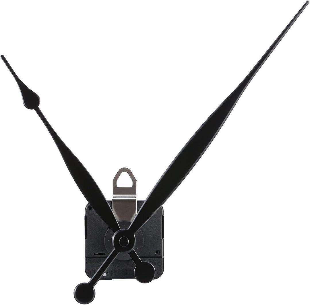 High Torque Quartz Clock Movement Replacement Parts with 208 mm/ 8.2 Inches Long Spade Hands and Hanger (31 mm (1-1/5 inches))