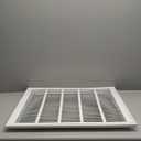 EZ-FLO 25 x 20 Inch (Duct Opening) Return Air Vent Cover for Wall or Ceiling, Solid Steel Return Air Filter Grille, HVAC Vent Cover, White, 61634