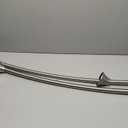 Moen Curved Adjustable Spring Tension No Drill Shower Curtain Rod for Bathroom, Brushed Nickel Finish, CSR2172BN