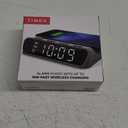 Timex Alarm Clock with Wireless Charger for iPhone, Android, and AirPods - Black (TW14B)