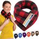 SunnyBay Microwave Heating Pad for Neck and Shoulders, Versatile Neck Heating Pad, 2.8 pounds 26 inches Long Microwavable Neck Wrap Warmer Pack, Hot Therapy to Relax Sore Muscles (Buffalo)