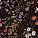 Adhesive Shelf Liner, Dresser Drawer Liner Textured Floral Contact Paper for Cabinets,Vinyl Film Decorative Drawer Liner for Bedroom Dresser Sticker (Black, 17.3 inch x 118 inch)