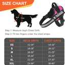 Essential Dog Harness, No Pull Pet Harness with 3 Side Rings for Leash Placement, No Choke, Reflective, Adjustable Pet Vest, Easy On-Off & Improved Control Handle, Training, Walking, Running, L