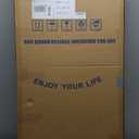 34" Folding Table, Portable Square Folding Card Table with Collapsible Legs & Carrying Handle, Plastic Tables for Camping,Picnic, Office, Party, Black