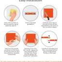 WALPLUS Upgraded Backsplash Tile Peel and Stick for Kitchen Wall Stick On Backsplash Tile for Bathroom Adhesive Glossy Heat Resistant Sticky Backsplash for Kitchen 11.8" x 11.8" Black 12 Sheets