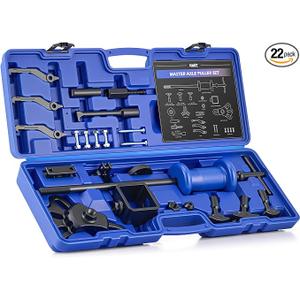 OMT 22pc Slide Hammer Puller Set, Axle Bearing Hub & Seal Remover Kit
Front and Rear Axle Shaft Hub Bearing Seal Remover Set with 1" to 2-7/8" ID Adapters 2-Jaw 3-Jaw Yokes