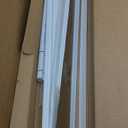 1 Set Peel and Stick Door Moulding Trim Kit Premade Wall Moulding Panels Flexible Self Adhesive 3D Wainscoting Panels for Mirror Window Frame Decor (Top 22"x36" and Bottom 22"x24")