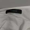 ZESICA Women's Long Bell Sleeve Shirts 2026 Fall Going Out Asymmetrical Crop Tops Slim Fit Ribbed Ruched Y2K Clothes (White, L)