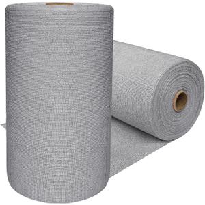 OJYUDD 75 Pack Microfiber Cleaning Cloth Roll, Reusable Tear Away Towels, Washable Ultra Absorbent Cleaning Rags for House, Car, Glass, Garage, Kitchen or Shop(Grey)