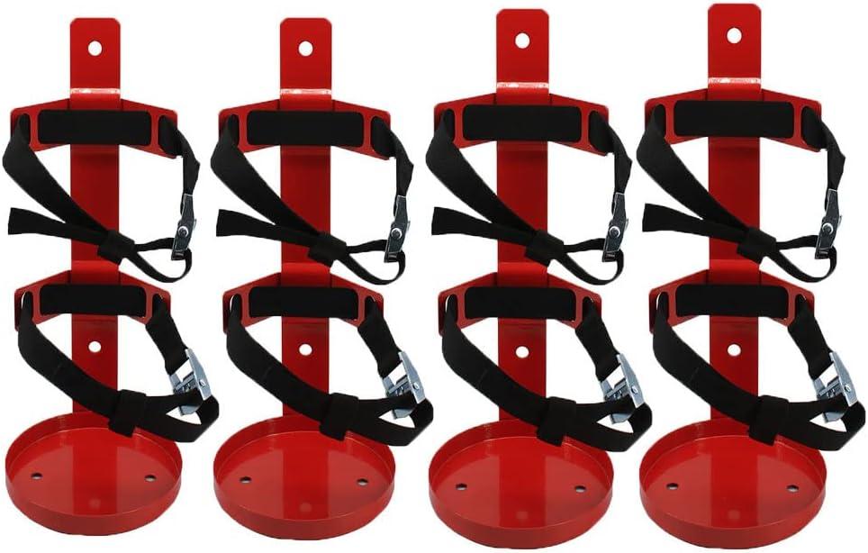 Fire Extinguisher Metal Bracket, Heavy Duty,Compatible with 5-Pound Fire Extinguishers (5LB 4PCS)