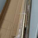 1 1/4 Diam Large Room Darkening Rods, 84-134Inch(7-11ft) Length Telescoping Wrap Around Curtain Rods For Bedroom Living Room Kitchen, Warm Gold