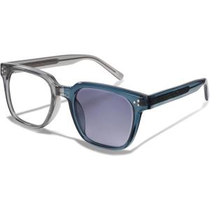 Photochromic Sunglasses for Men Women Frames & Lenses Auto Change Color Blue Light Blocking 100% UV Protection Day Night Transition GlassesBlue