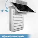 Shipping Container Solar Vent Kit,15W Solar Panel, Double Fans Design, Adjustable Angle, Suitable for Shipping Container Ventilation and Exhaust (1-Pack)