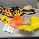 Yearntown 2 Set Couple Costume for Adult Matching Halloween Outfits, Funny Butterfly Catcher Costume Monarch Butterfly Couple Cosplay for Women Men Friends Cosplay Party Multicolor