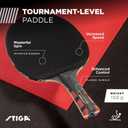 STIGA Ping Pong Paddles - 2mm Tournament-Approved Sponge - Flared Handle for Enhanced Control - Competitive Table Tennis Racket for Family Fun - 1 Racket, Evolution