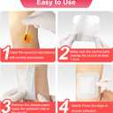 Niceful 50 Count Adhesive Gauze Island Dressing 4" x 4", Water-Resistant Wound Dressing, Sterile & Absorbent Medical Grade Dressing Pads First Aid Pads FSA Eligible