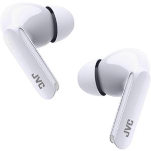 JVC Ultra Compact True Wireless Earbuds Headphones, Total 12 Hour Battery Life, Sound with 13mm Driver, USB-C Connection - HAB5TW (White)