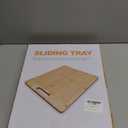 Bamboo Appliance Slider|16"D x 13"W Sliding Tray for Coffee Maker on Countertop|Heavy-Duty Coffee Pot Slider Tray & Kitchen Caddy for KitchenAid Mixer, Air Fryer