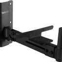 Gator Frameworks Adjustable Studio Speaker Wall Mount, Fits Both 38mm & 35mm Speaker Mounts  100lb Weight Capactiy, Black Finish (GFW-SPK-WM100)