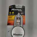 Master Lock Magnum Heavy Duty Solid Steel Silver Padlock with Key, Cut Resistant Gate Locks for Outdoor Fence or Shed, 14/32 x 2 x 15/16 Inches, M930XKADLH