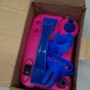 Balloon Pump Electric, Portable Automatic Dual Nozzle Inflator 110V 600W with Tying Tools for Birthday Gender Reveal Baby Shower Balloons Party Decorations (Rose Red)