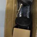 Sliding Door Security Bar and 2-in-1 Sliding Glass Door Stoppers Security for Patio, Home, Hotel Door Stick Security2Pack Black