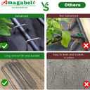 AMAGABELI GARDEN & HOME 300 Pack Galvanized Landscape Staples 8 Inch 11 Gauge Garden Staples Garden Stakes Plant Cover Stakes U-Shaped Landscape Stakes Landscape Pins for Weed Barrier Fabric