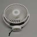 Magnetic Cruise Fan with 12000mAh Battery - Portable Cabin Air Circulator, 3-Speed LED Desk Fan with Timer, Power Bank & Ceiling/Wall Mount, Cruise Ship Approved for Travel (White)